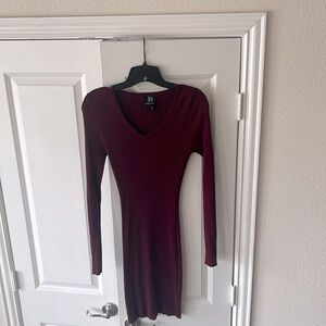 Long sleeve sweater dress